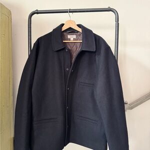 Men's Black Wool Jacket